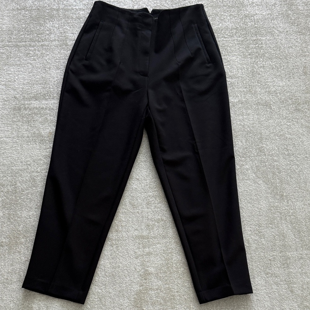 Zara Black High Waisted Trousers